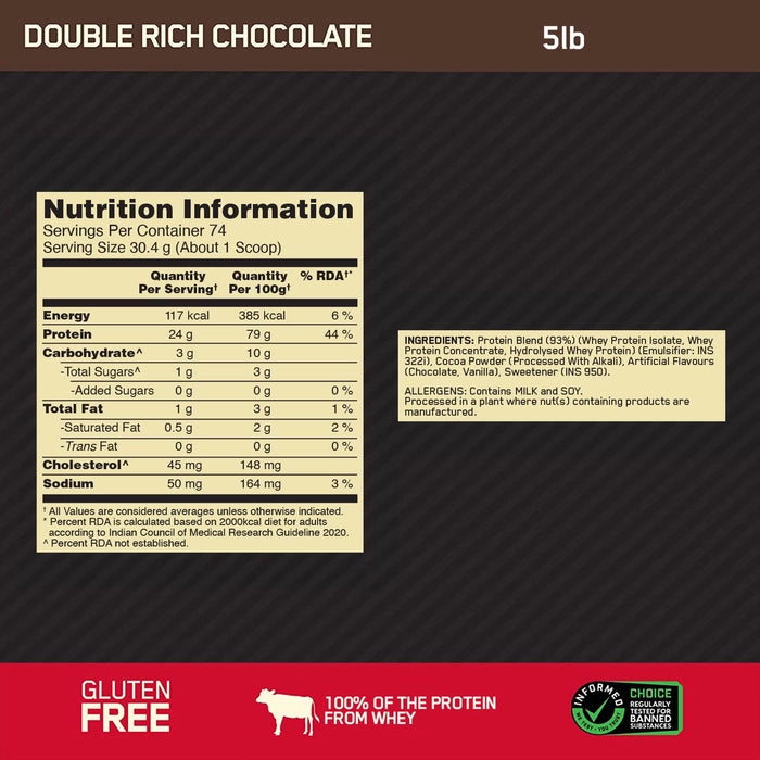Optimum Nutrition (ON) Gold Standard 100% Whey