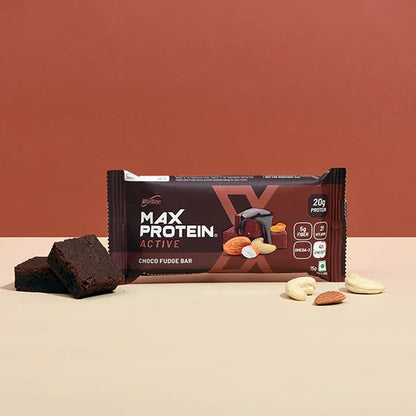 RiteBite Max Protein Active Choco Fudge Protein Bars with 20g Protein (Pack of 24)