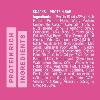 RiteBite Max Protein Daily Fruit & Nut Protein Bars with 10g Protein (Pack of 48)