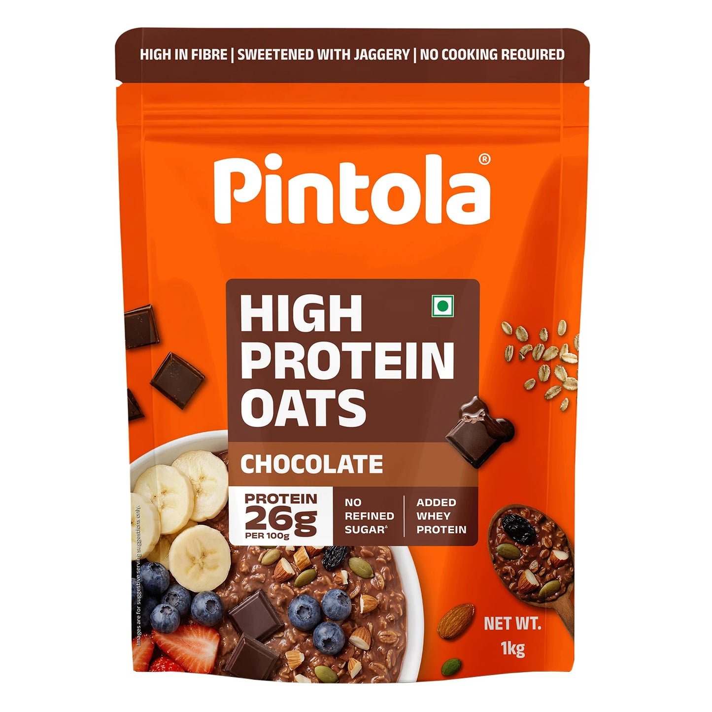 Pintola 26g High Protein Oats, Dark Chocolate 1kg