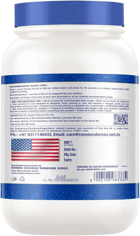 Ronnie Coleman Signature Series Pro-Antium Whey Protein, Double Chocolate (2lb / 907g)