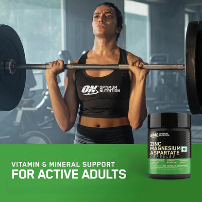 Optimum Nutrition Zinc Magnesium Aspartate (ZMA) - 60 Capsules