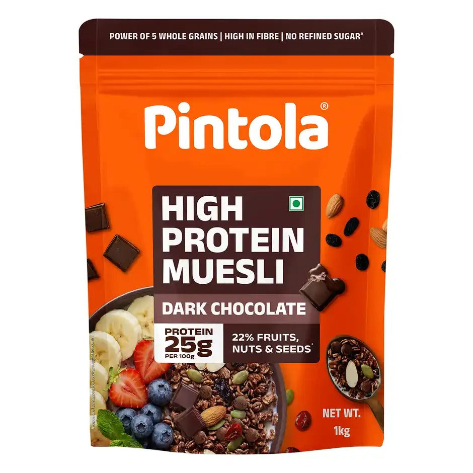 Pintola High Protein Muesli Dark Chocolate & Cranberry 1kg