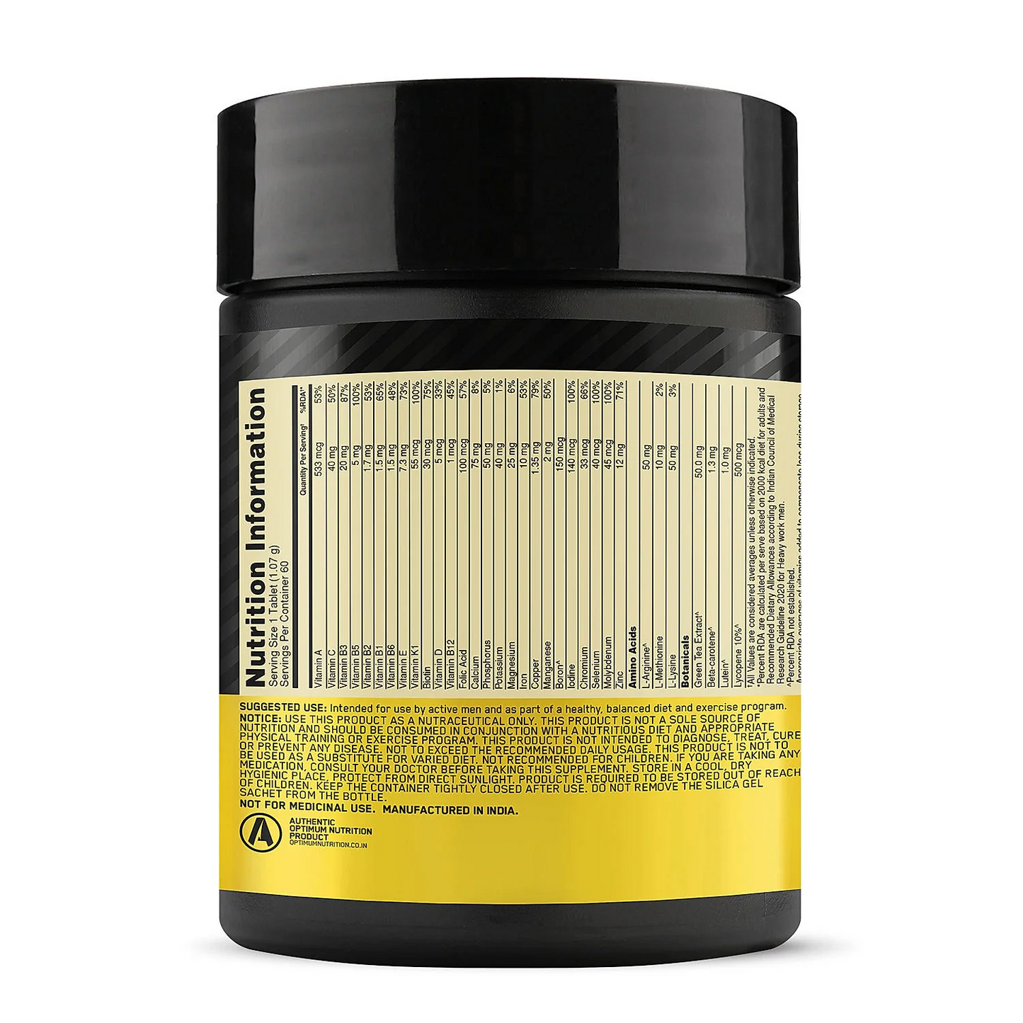 Optimum Nutrition Multivitamin for MEN- 60 Tablets