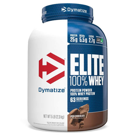 Dymatize Elite Whey Protein, 2.27 kg (5 lb), Rich Chocolate