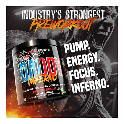 BLACK BEAST The Big Daddy Inferno Pre-Workout, 300 g (0.66 lb)