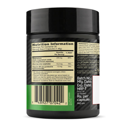 Optimum Nutrition Zinc Magnesium Aspartate (ZMA) - 60 Capsules