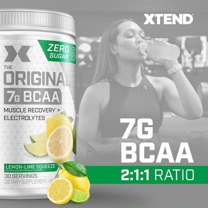 XTEND Original BCAA Powder ,Powder - Lemon-Lime Squeeze (30 Servings)