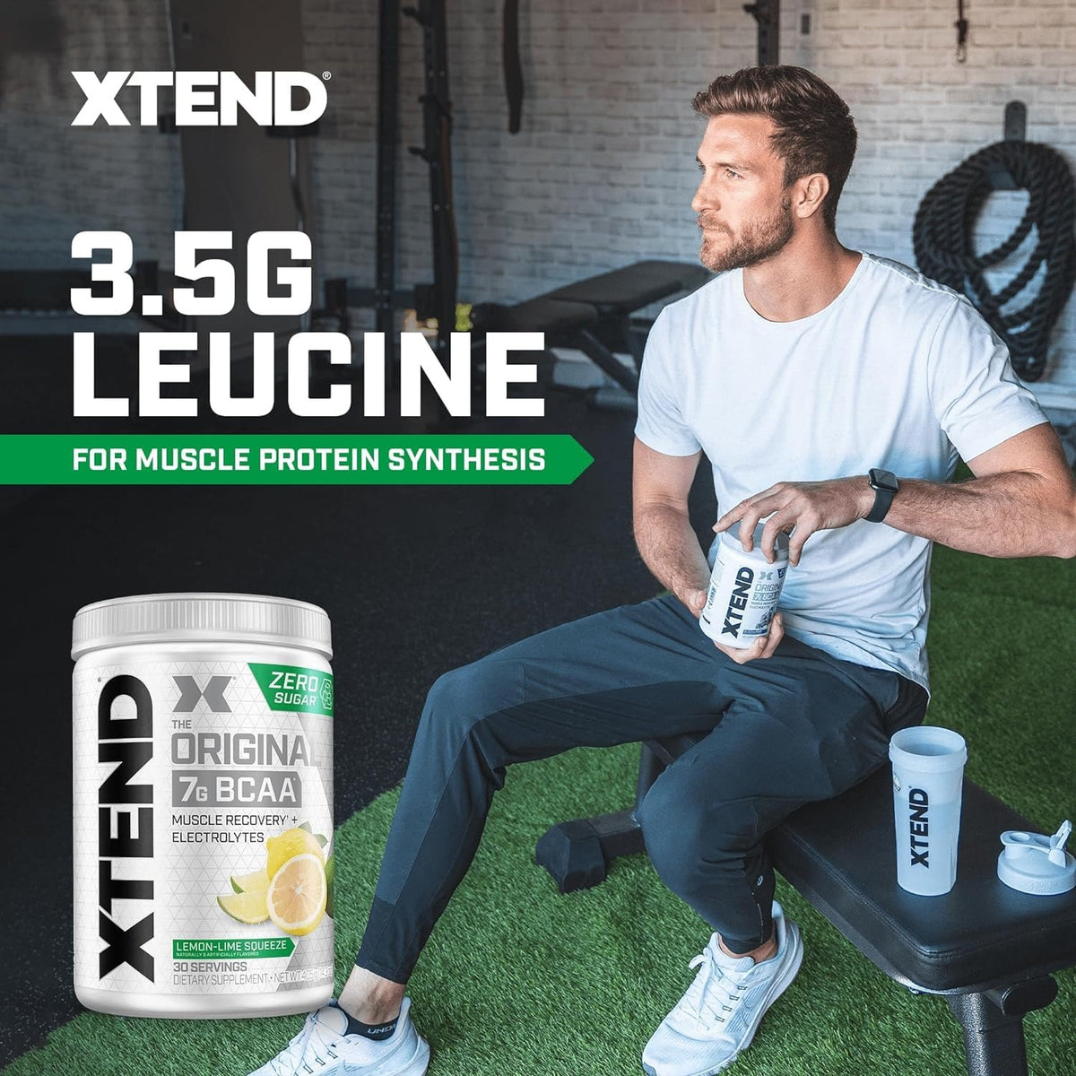 XTEND Original BCAA Powder ,Powder - Lemon-Lime Squeeze (30 Servings)