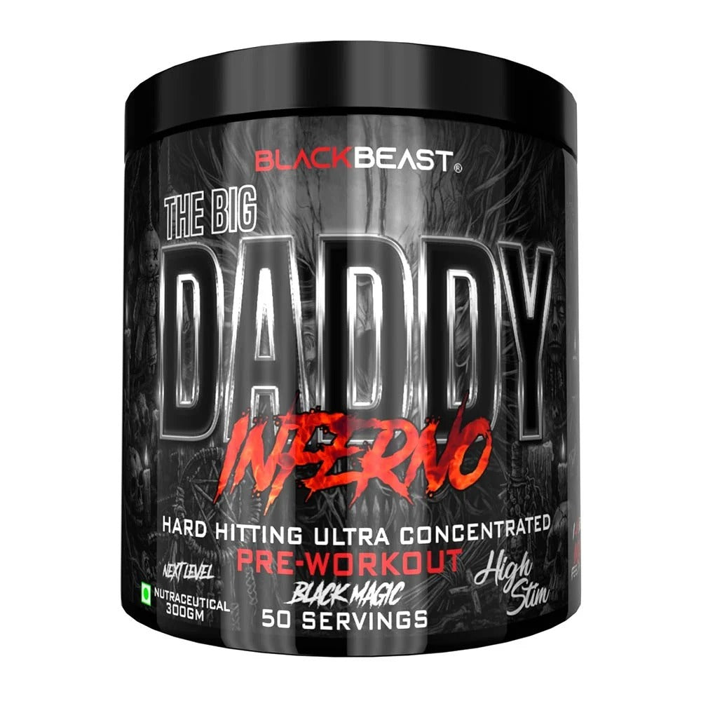 BLACK BEAST The Big Daddy Inferno Pre-Workout, 300 g (0.66 lb)