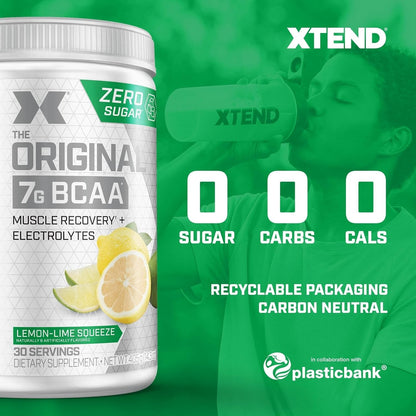 XTEND Original BCAA Powder ,Powder - Lemon-Lime Squeeze (30 Servings)