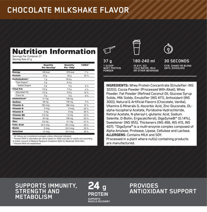 Optimum Nutrition Performance Whey Protein