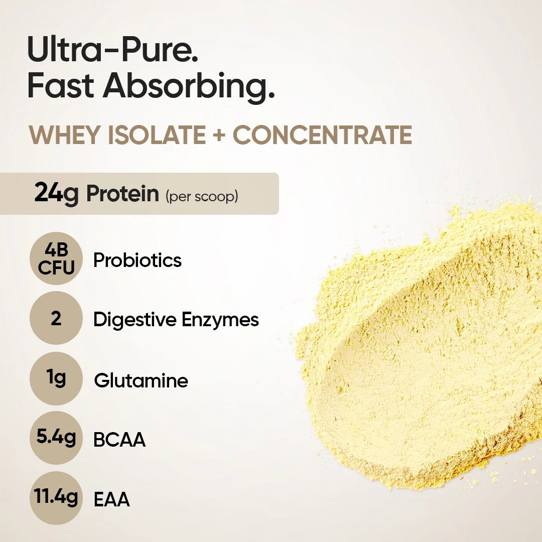 Whey Protein Isolate + Concentrate 24g | 1kg