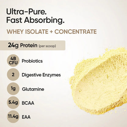 Whey Protein Isolate + Concentrate 24g | 1kg