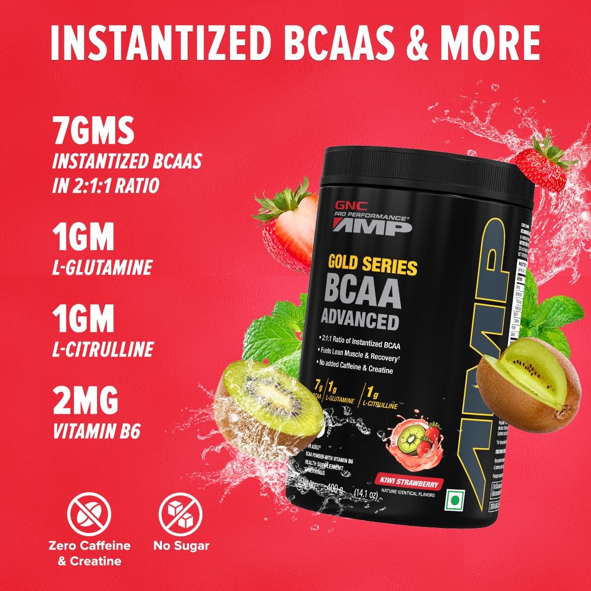 GNC AMP Gold Series BCAA Advanced | 400 gm