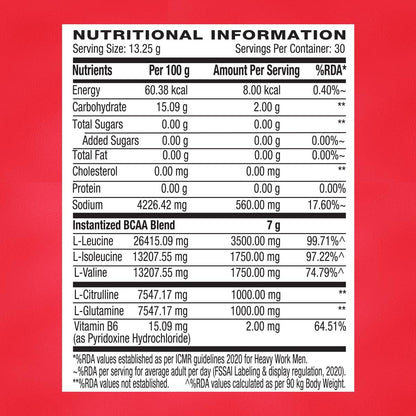GNC AMP Gold Series BCAA Advanced | 400 gm