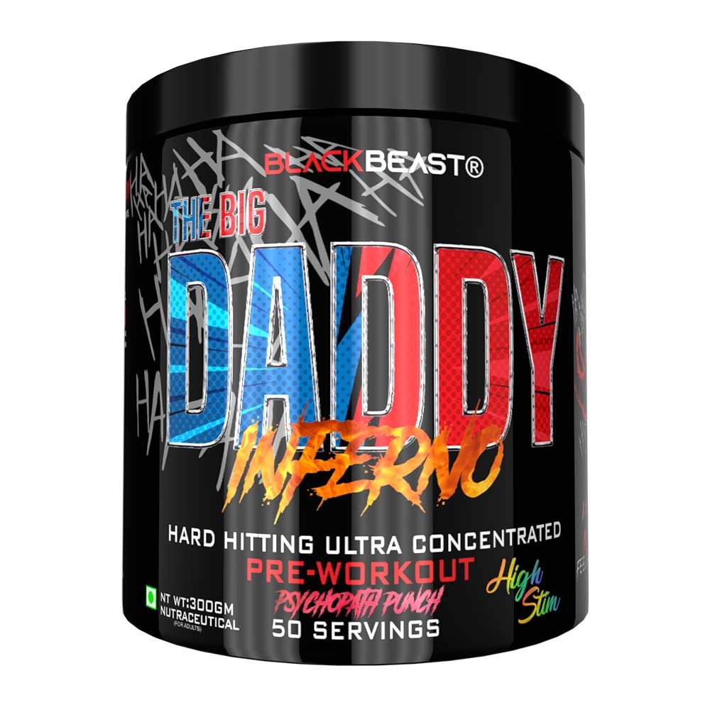 BLACK BEAST The Big Daddy Inferno Pre-Workout, 300 g (0.66 lb)