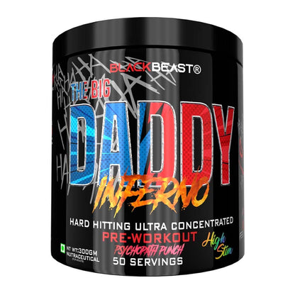 BLACK BEAST The Big Daddy Inferno Pre-Workout, 300 g (0.66 lb)