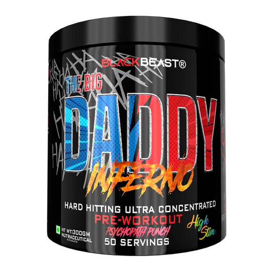 BLACK BEAST The Big Daddy Inferno Pre-Workout, 300 g (0.66 lb)