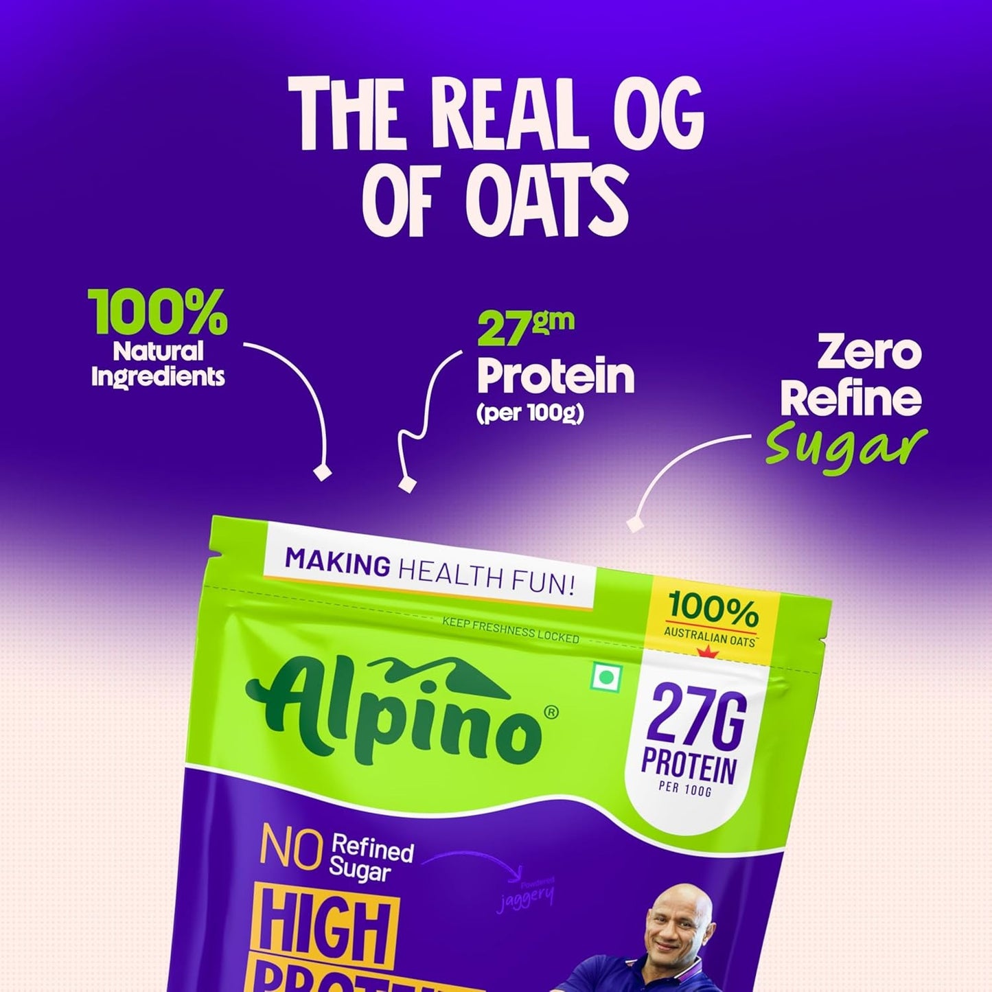 ALPINO 27% High Protein Oats Dark Chocolate