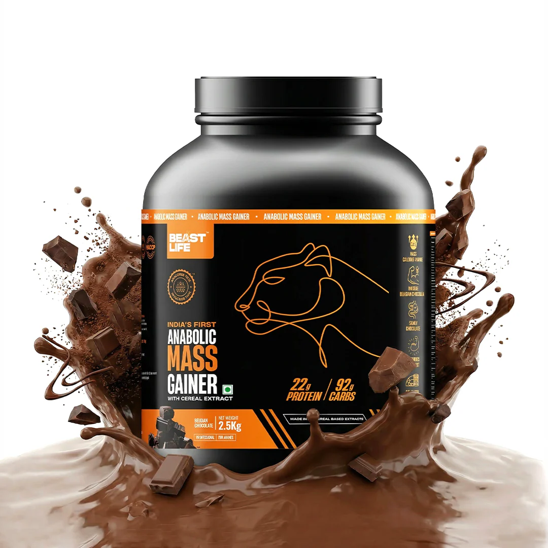Beast Life Mass Gainer | 2.5 kg | 22g Protein, 92g Carbs