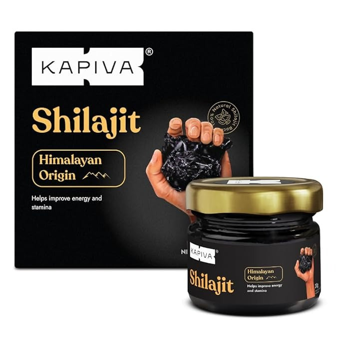 Kapiva Original Himalayan Shilajit Resin jar, 20 g