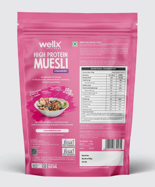 Wellx Brother's High Protein Muesli