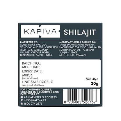Kapiva Original Himalayan Shilajit Resin 20g