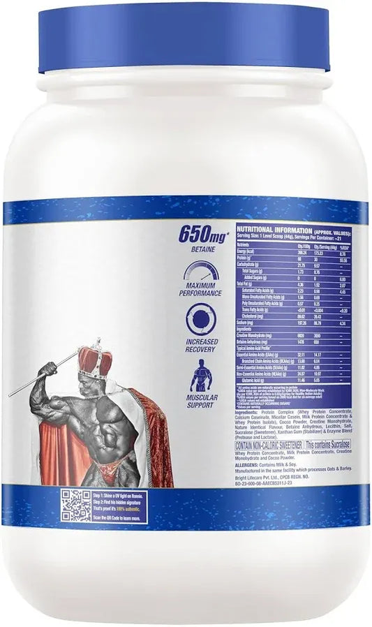 Ronnie Coleman Signature Series Pro-Antium Whey Protein, Double Chocolate (2lb / 907g)