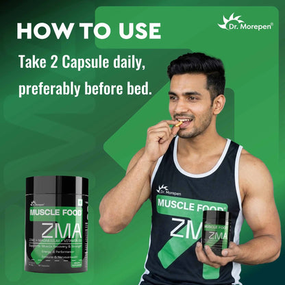 Muscle Food ZMA ZINC +MAGNESIUM + VITAMIN B6