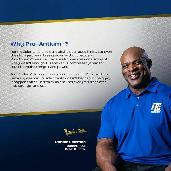 Ronnie Coleman Signature Series Pro-Antium Whey Protein, Double Chocolate (2lb / 907g)