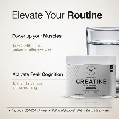 Creatine Monohydrate | 100g | 300mg Taurine | Unflavoured