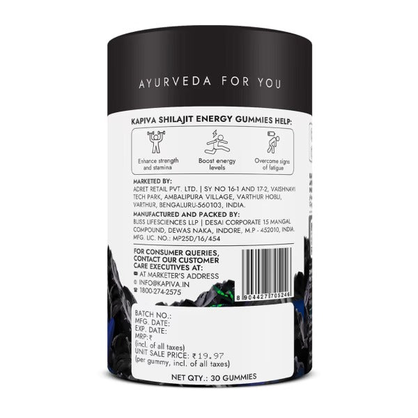 Kapiva Shilajit Energy Gummies