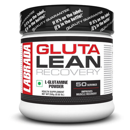 Labrada Gluta Lean L-Glutamine powder jar, 250 g