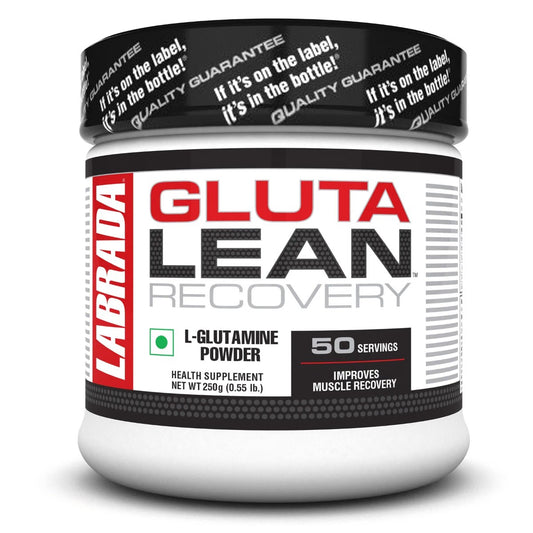Labrada Gluta Lean L-Glutamine powder jar, 250 g