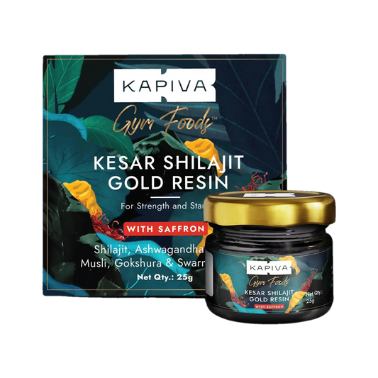 Kapiva Gym Foods Kesar Shilajit Gold Resin jar, 25 g