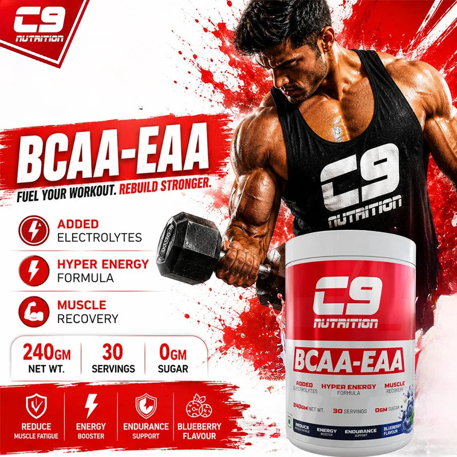 C9 Nutrition BCAA-EAA Blueberry 240g | 30 Servings