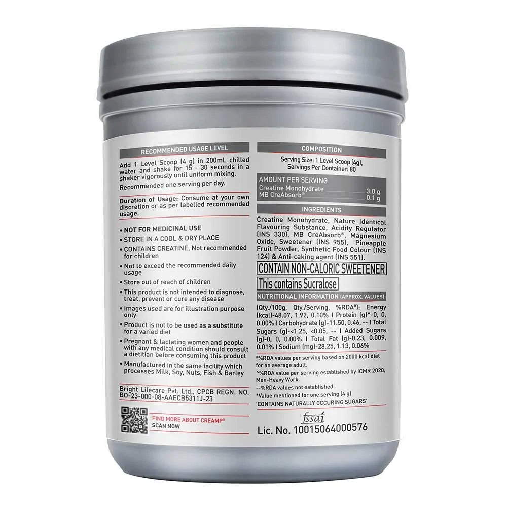 MuscleBlaze Creatine Monohydrate CreAMP