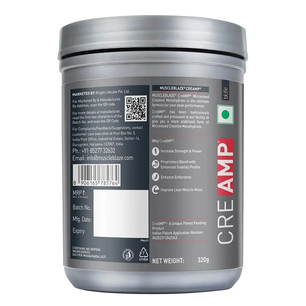 MuscleBlaze Creatine Monohydrate CreAMP
