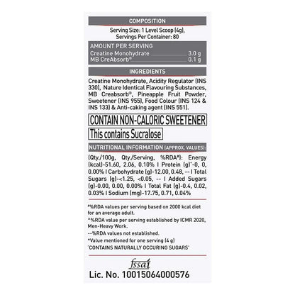 MuscleBlaze Creatine Monohydrate CreAMP